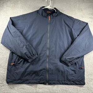 Cabela's Windbreaker Jacket Mens 3xl XXXL Navy‎ Blue Lightweight Full Zip Mesh